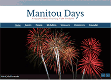 Tablet Screenshot of manitoudays.com